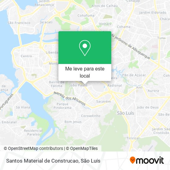 Santos Material de Construcao mapa