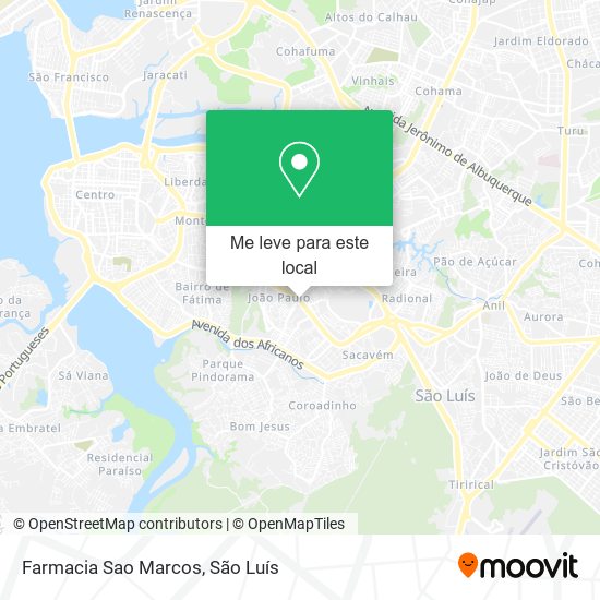 Farmacia Sao Marcos mapa