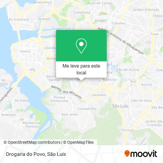 Drogaria do Povo mapa