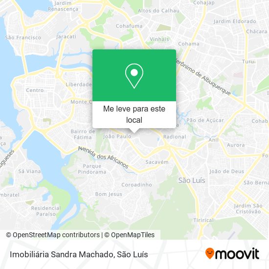 Imobiliária Sandra Machado mapa