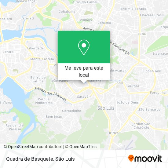 Quadra de Basquete mapa