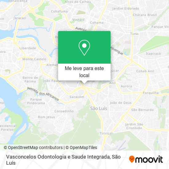 Vasconcelos Odontologia e Saude Integrada mapa