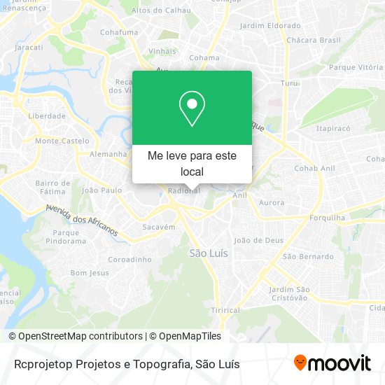 Rcprojetop Projetos e Topografia mapa