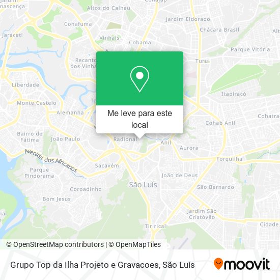 Grupo Top da Ilha Projeto e Gravacoes mapa