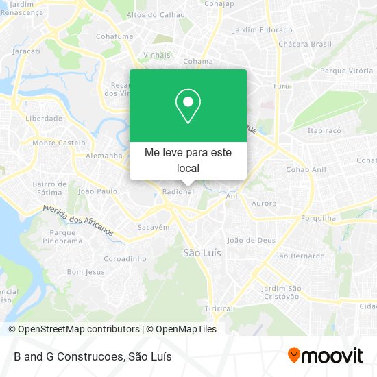 B and G Construcoes mapa