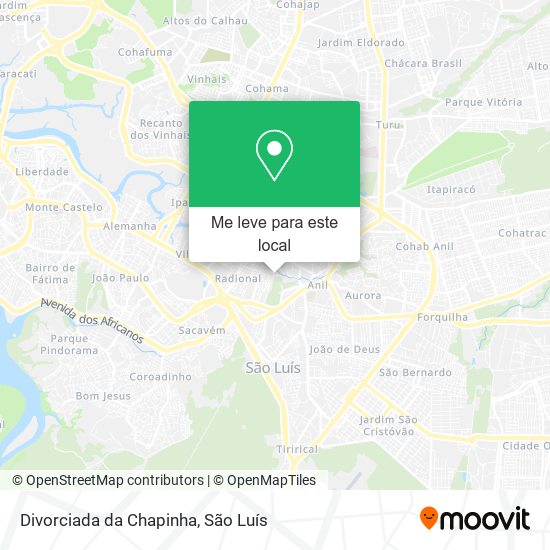 Divorciada da Chapinha mapa