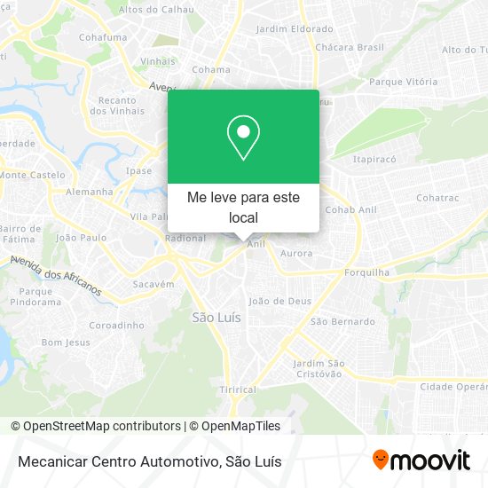 Mecanicar Centro Automotivo mapa