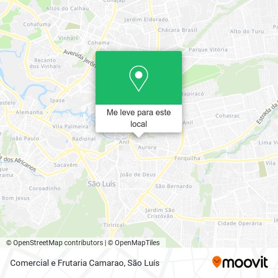 Comercial e Frutaria Camarao mapa