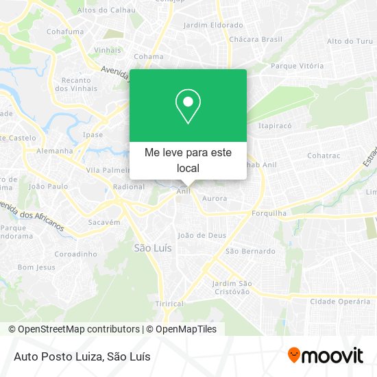 Auto Posto Luiza mapa