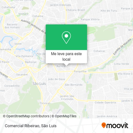 Comercial Ribeirao mapa