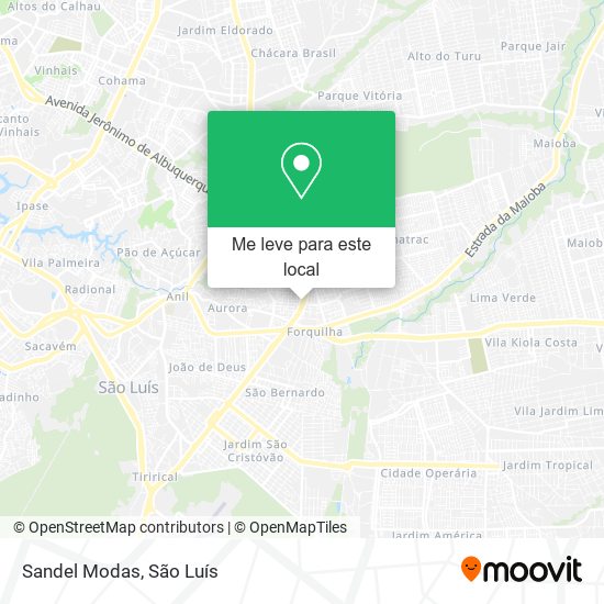 Sandel Modas mapa