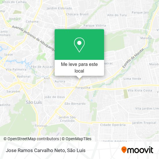Jose Ramos Carvalho Neto mapa