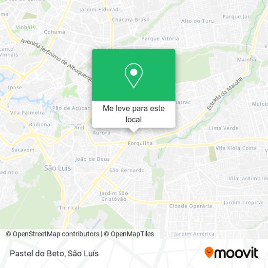 Pastel do Beto mapa