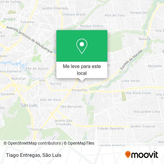 Tiago Entregas mapa
