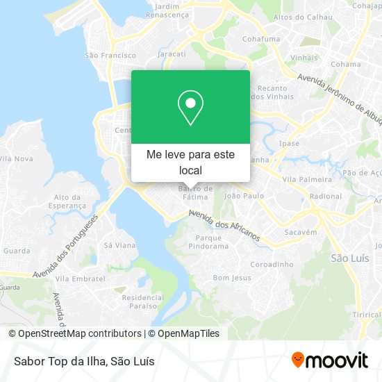 Sabor Top da Ilha mapa