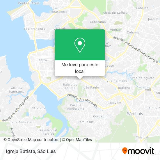 Igreja Batista mapa