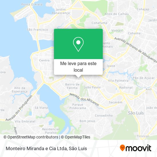 Monteiro Miranda e Cia Ltda mapa