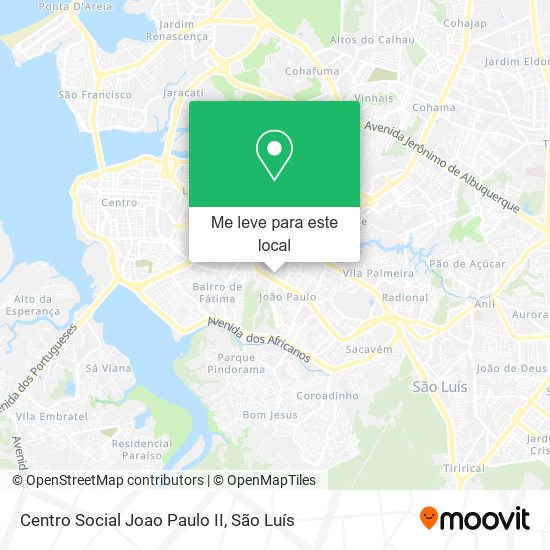 Centro Social Joao Paulo II mapa