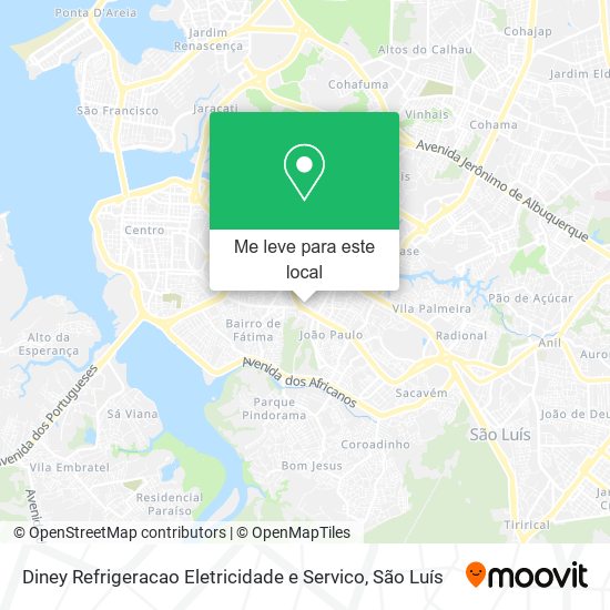 Diney Refrigeracao Eletricidade e Servico mapa