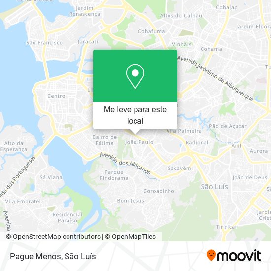 Pague Menos mapa