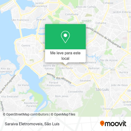 Saraiva Eletromoveis mapa