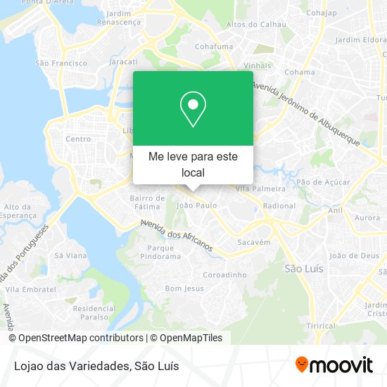 Lojao das Variedades mapa