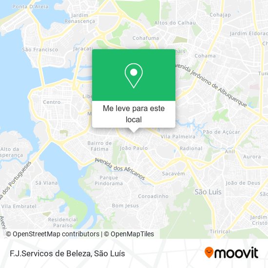 F.J.Servicos de Beleza mapa