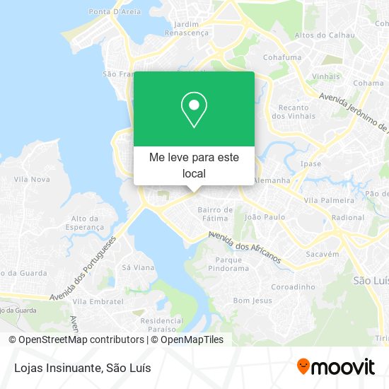 Lojas Insinuante mapa