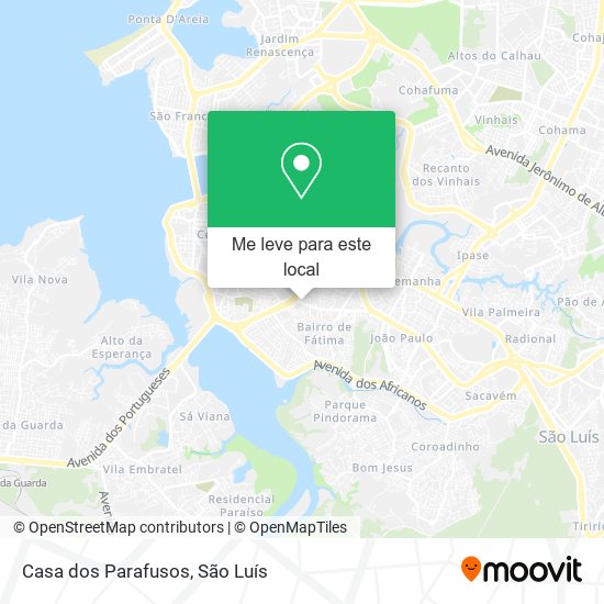 Casa dos Parafusos mapa