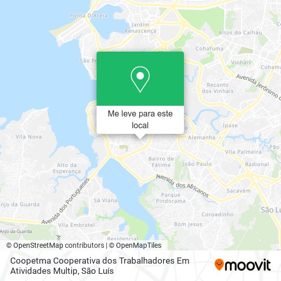 Coopetma Cooperativa dos Trabalhadores Em Atividades Multip mapa