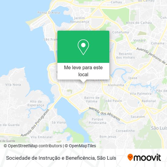 Sociedade de Instrução e Beneficência mapa