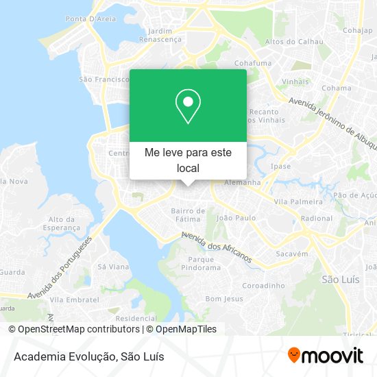 Academia Evolução mapa