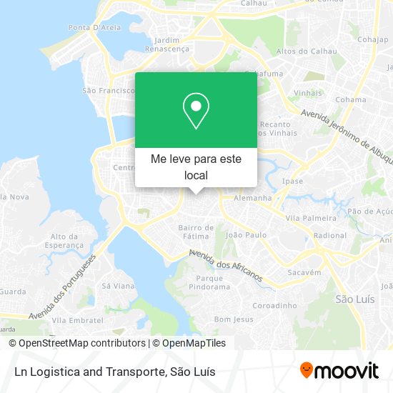 Ln Logistica and Transporte mapa