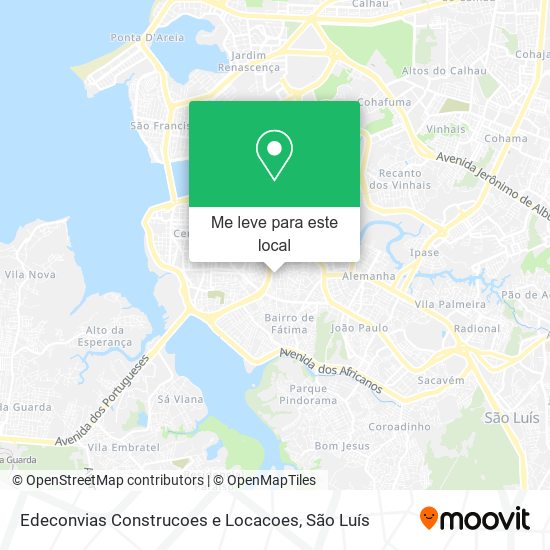 Edeconvias Construcoes e Locacoes mapa