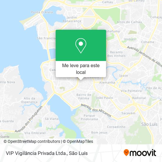 VIP Vigilância Privada Ltda. mapa