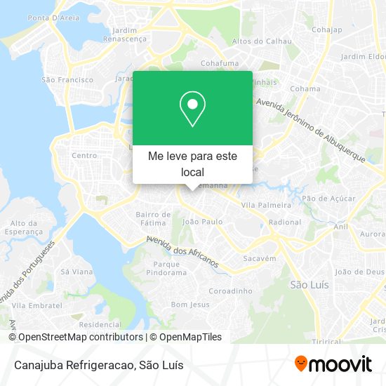 Canajuba Refrigeracao mapa