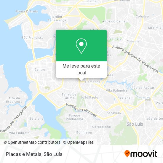Placas e Metais mapa