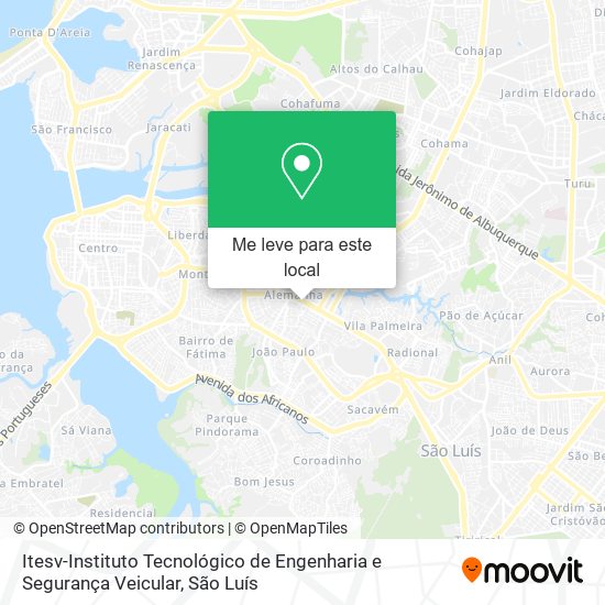 Itesv-Instituto Tecnológico de Engenharia e Segurança Veicular mapa