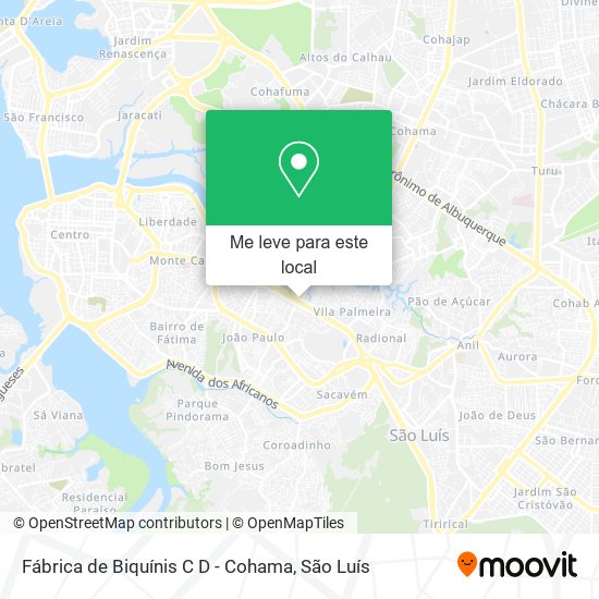 Fábrica de Biquínis C D - Cohama mapa