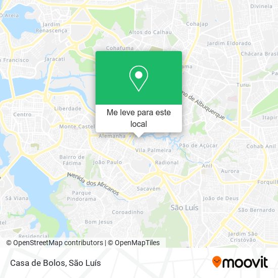 Casa de Bolos mapa
