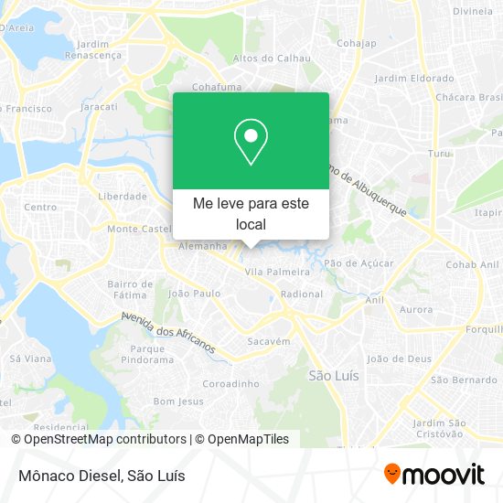 Mônaco Diesel mapa