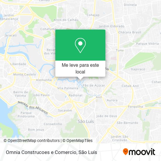 Omnia Construcoes e Comercio mapa