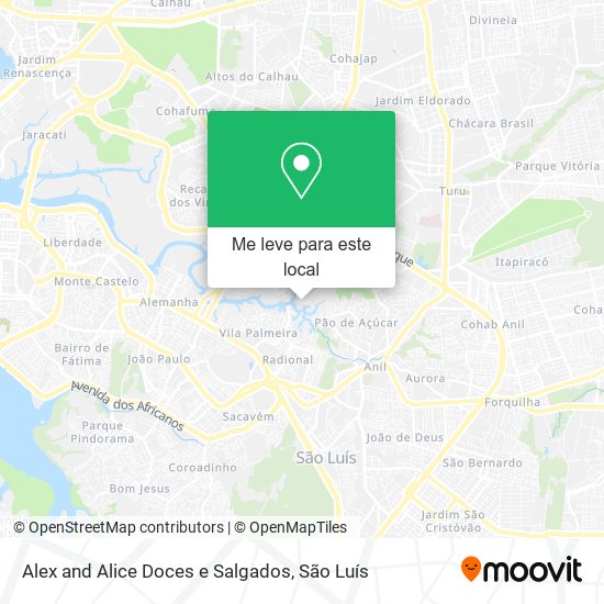 Alex and Alice Doces e Salgados mapa