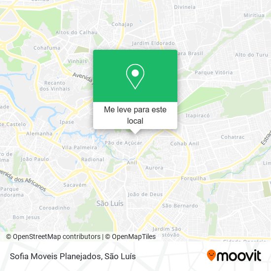 Sofia Moveis Planejados mapa