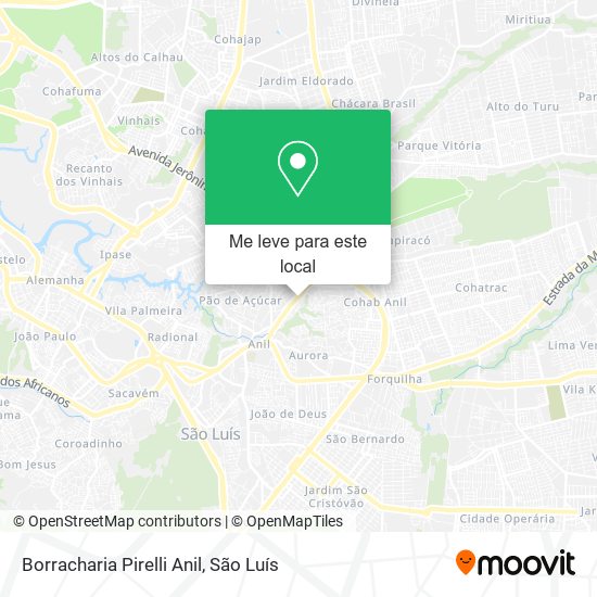 Borracharia Pirelli Anil mapa