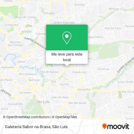 Galeteria Sabor na Brasa mapa