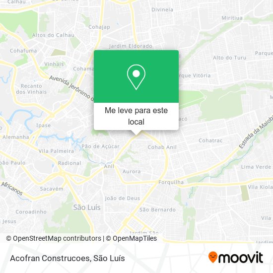 Acofran Construcoes mapa