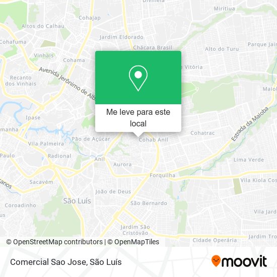 Comercial Sao Jose mapa