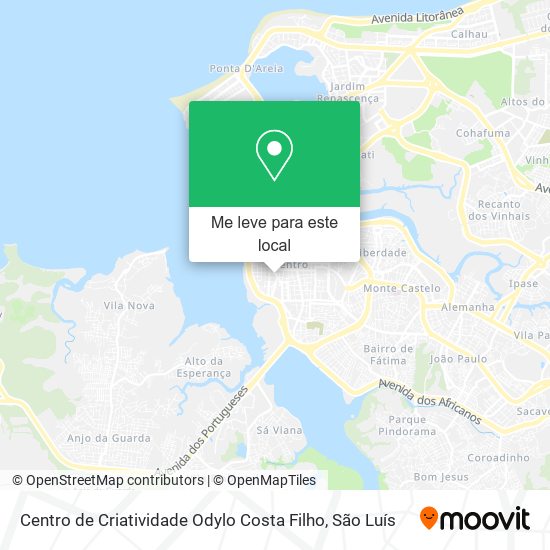 Centro de Criatividade Odylo Costa Filho mapa