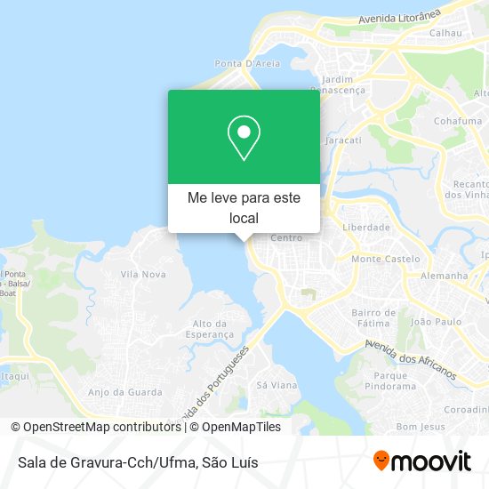 Sala de Gravura-Cch/Ufma mapa